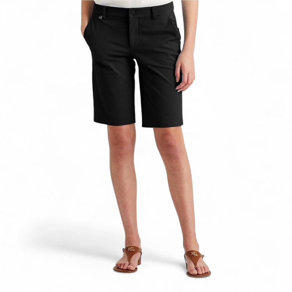 Ralph Lauren Black Tailored Bermuda Shorts Size 6 NWT - Picture 2 of 13